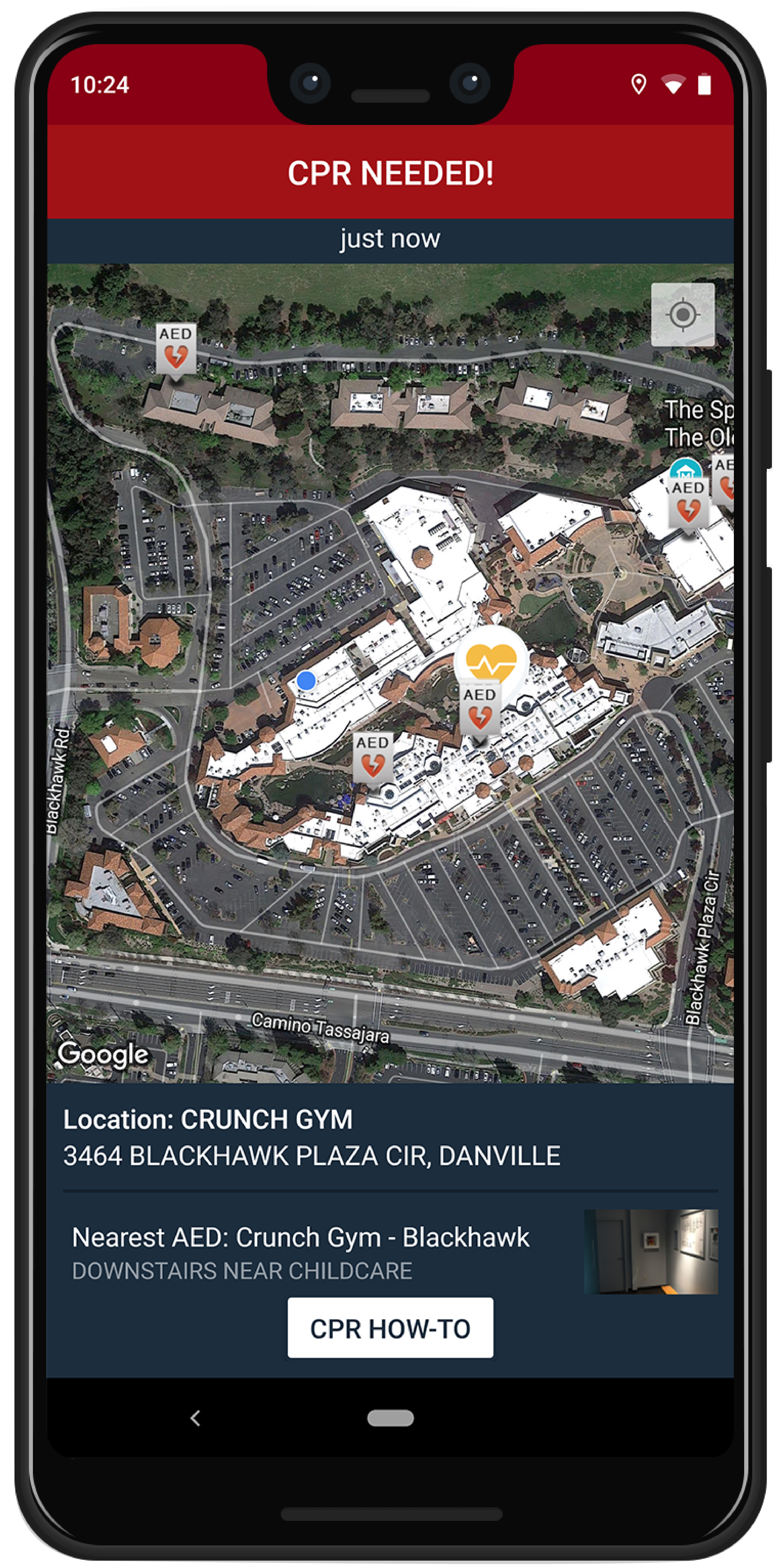 The PulsePoint Respond app on Android